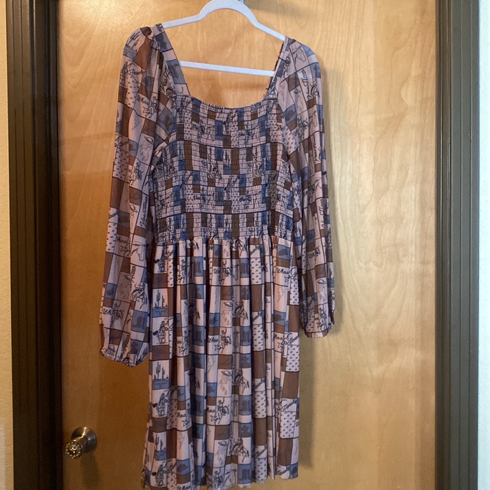Coastal Cowgirl Long Sleeve Dress; Size XL - Picture 5 of 10